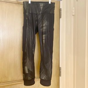 Lululemon Printed Leggings, Size 4